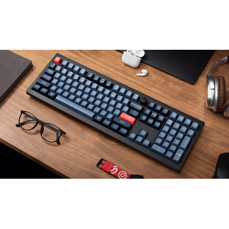 Keychron V6 Max (V6M-D3) QMK/VIA Wireless (BT/2,4/Wired) Custom Mechanical Keyboard Brown Switch