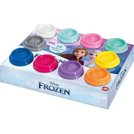 Πλαστελινη Disney Frozen Κουτακι με 10 Βαζακια   Καπακια Καλουπακια 50gr