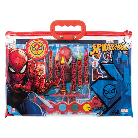 Σετ Ζωγραφικης Διαφανη Τσαντα Spiderman