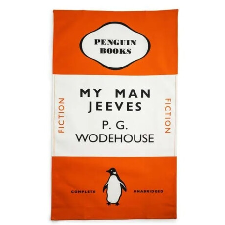 My man Jeeves (Orange) - tea Towel
