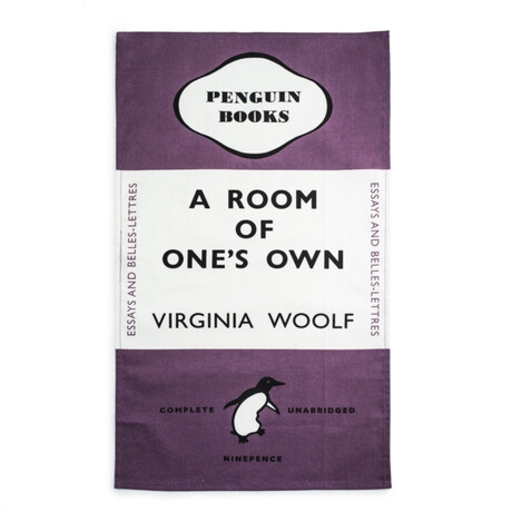A Room of Ones own (Purple) - tea Towel