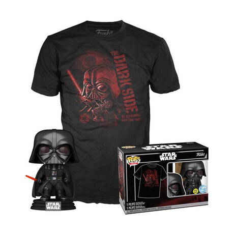 Funko Pop!  tee (Adult) Disney: Star Wars - Darth Vader (Special Edition) Bobble-Head Vinyl Figure  t-Shirt (m)