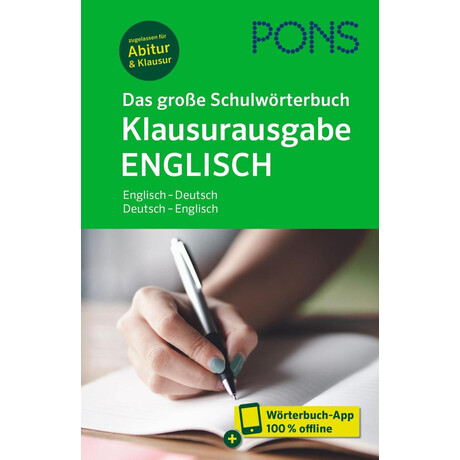 Pons das Gro?e Schulworterbuch Klausurausgabe Englisch, m. Buch, m. Online-Zugang