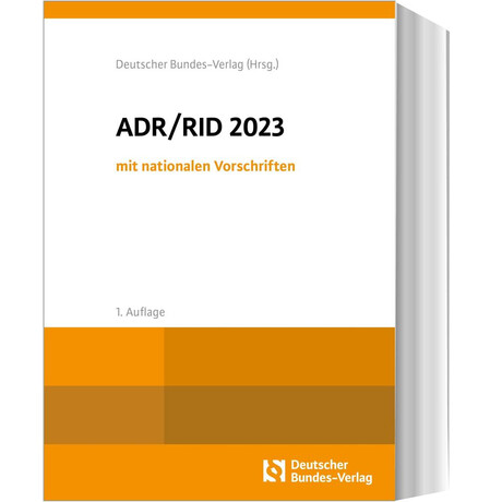 Adr / rid 2023 mit Nationalen Vorschriften