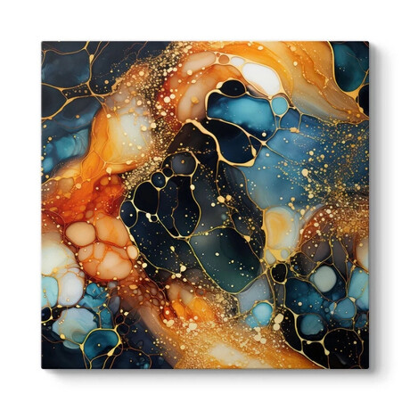 Πίνακας σε Καμβά "universal Texture Abstract" Megapap Ψηφιακής Εκτύπωσης 100x100x3εκ.