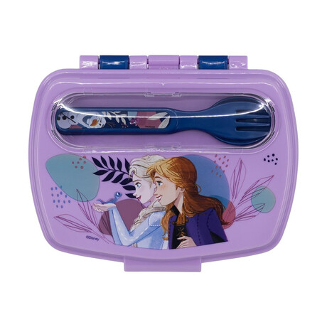 Stor Disney: Frozen Trust the Journey - Funny Sandwich box With Cutlery (74209)