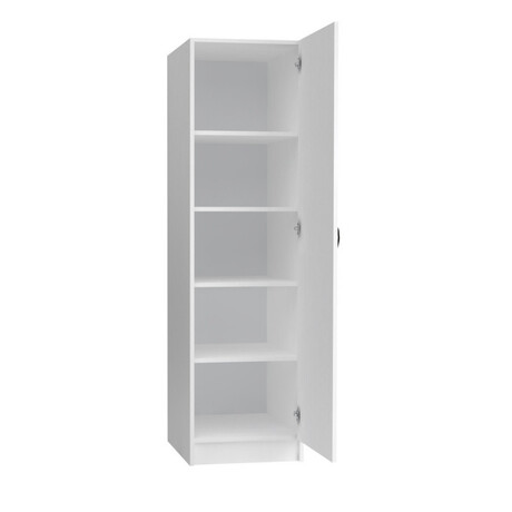 Ντουλάπα Ρούχων Victoria Megapap Μονόφυλλη Χρώμα Λευκό 50x60x181εκ.