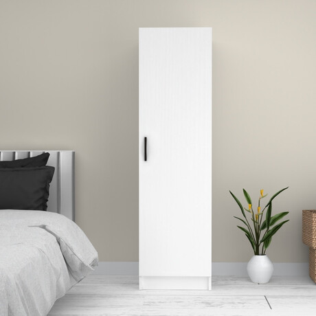 Ντουλάπα Ρούχων Victoria Megapap Μονόφυλλη Χρώμα Λευκό 50x60x181εκ.