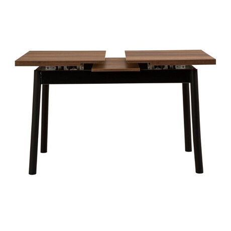 Τραπέζι Jemmy Megapap Επεκτεινόμενο Χρώμα Καρυδί - Μαύρο 120/153x75x77εκ.