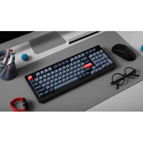 Keychron V5 Max QMK/VIA (V5M-D4) Wireless BT/2,4/Wired Custom Mechanical Keyboard Banana Sw. 96% US