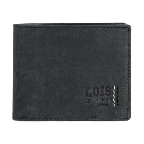 Πορτοφόλι Ανδρικό Δερμάτινο Lois Μαύρο 202812-01