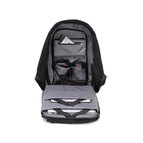 Σακίδιο Anti-Theft με Θήκη Laptop 13'' Amber Μαύρο AM2008