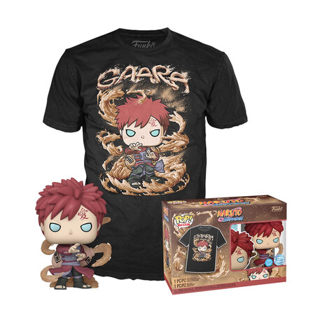 Funko Funko Pop!  tee (Adult): Naruto - Gaara (Glows in the Dark) Vinyl Figure and t-Shirt (Xl)