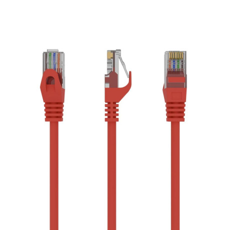 Gembird U/utp Cat.6 Καλώδιο Δικτύου Ethernet 0.25m Κόκκινο (Pp6u-0.25m/r) (Gempp6u-0.25m-r)