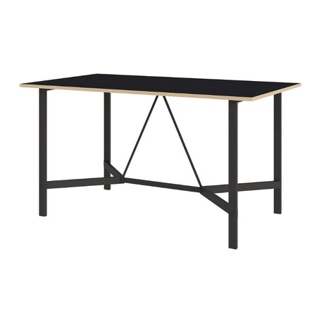 Τραπέζι Adoro Megapap Χρώμα Μαύρο 140x80x75εκ.