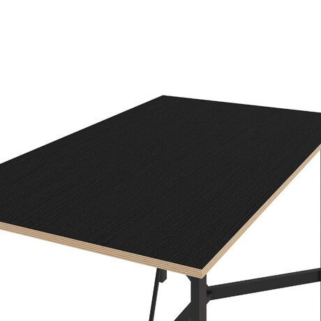Τραπέζι Adoro Megapap Χρώμα Μαύρο 140x80x75εκ.