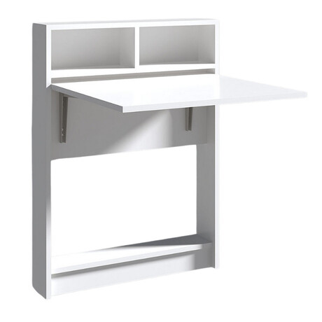 Τραπέζι Επιτοίχιο Πτυσσόμενο Bracke Megapap Χρώμα Λευκό 70x15x96εκ.