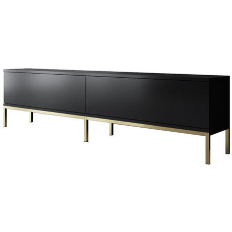 Έπιπλο Τηλεόρασης Lord Megapap Χρώμα Μαύρο - Χρυσό 180x30x47εκ.