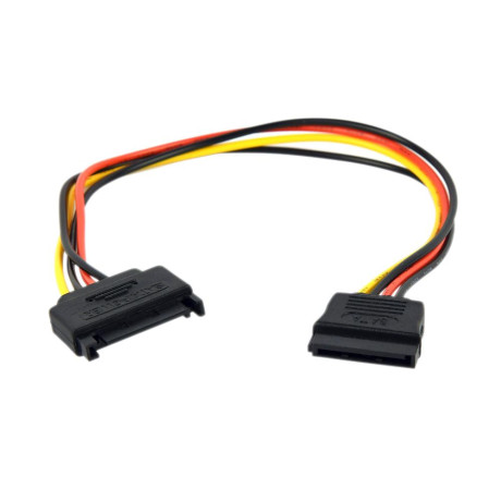 Gembird cc-Satamf-01 Extension Cable Sata 15 pin Male > Sata 15 pin Female 30cm (cc-Satamf-01) (Gemcc-Satamf-01)