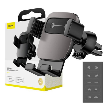 Baseus Βάση Κινητού για το Αυτοκίνητο Cube Gravity (Μαύρο)
