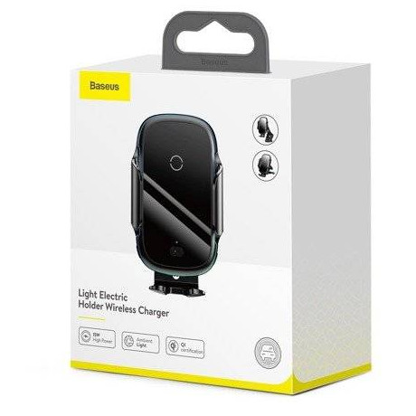 Baseus Βάση Κινητού για το Αυτοκίνητο με Ασύρματο Φορτιστή qi Light Electric (Μαύρο)