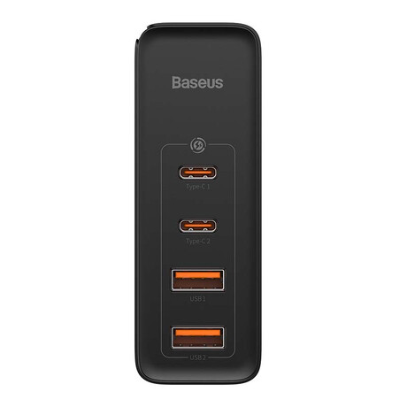 Baseus Φορτιστής Ταξιδιού Gan2 pro Quick 2xusb + 2xusb-c 100w eu (Μαύρο)