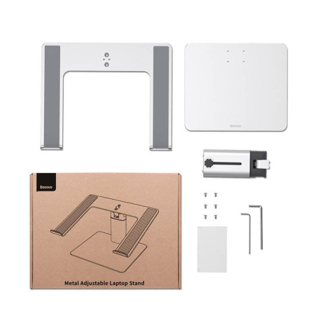 Baseus Βάση Στήριξης Ρυθμιζόμενη για Laptop 11-17" (Ασημί)