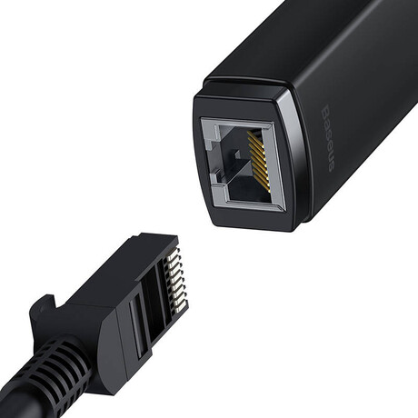 Baseus Αντάπτορας Δικτύου Lite Series usb-c σε Rj45 (Μαύρο)