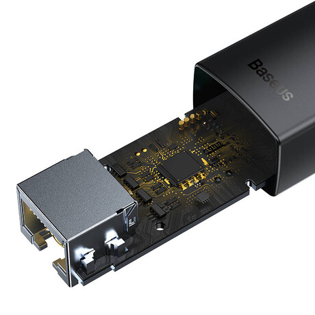 Baseus Αντάπτορας Δικτύου Lite Series usb σε Rj45 (Μαύρο)