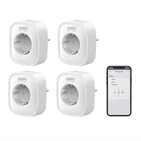 Gosund Έξυπνη Πρίζα Wifi sp1 Tuya (4τμχ) (Λευκό)
