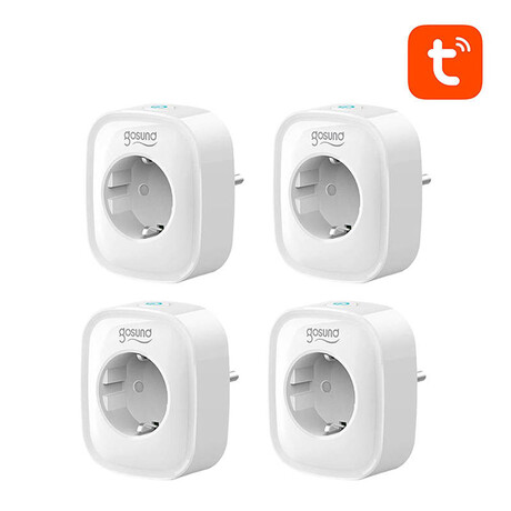 Gosund Έξυπνη Πρίζα Wifi sp1 Tuya (4τμχ) (Λευκό)
