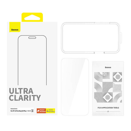Baseus Προστατευτικό Οθόνης Tempered Glass os για Iphone 13 pro Max/14 Plus (Διαφανές)