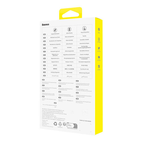 Baseus Προστατευτικό Οθόνης Tempered Glass os για Iphone 13 pro Max/14 Plus (Διαφανές)
