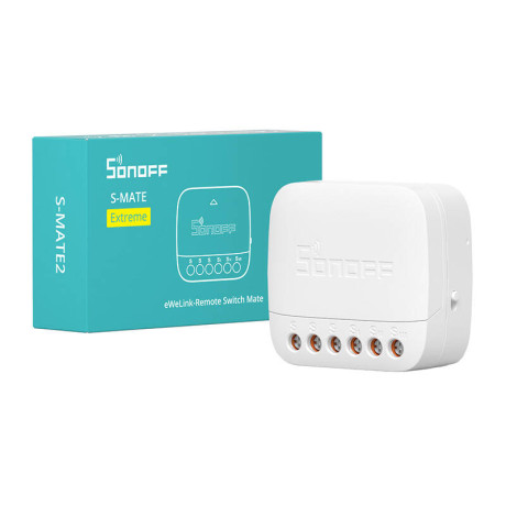 Sonoff Ενδιάμεσος Διακόπτης Smart Switch s-Mate2 Wifi (no Neutral) (Λευκό)