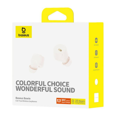 Earphones tws Baseus Bowie e18 (White)