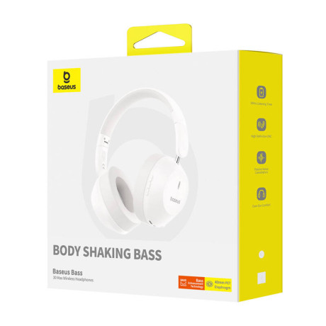 Baseus Boss 30 max Wireless Headphones (White)