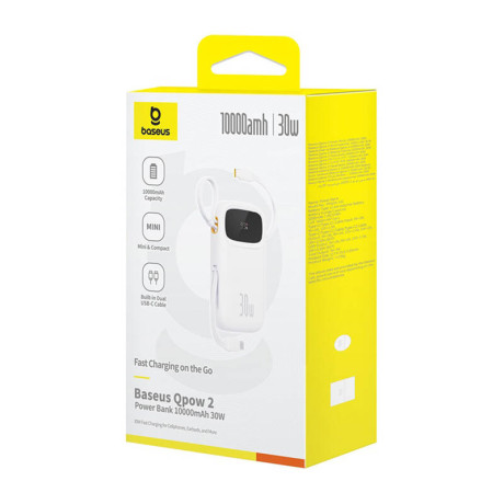 Baseus Qpow 2 10000mah 30w Powerbank (White)