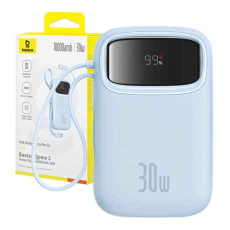 Powerbank Baseus Qpow 2 10000mah 30w 2xusb-c (Blue)