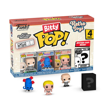 Funko Bitty Pop! 4-Pack: Retro Toys: mr. Monopoly Vinyl Figures