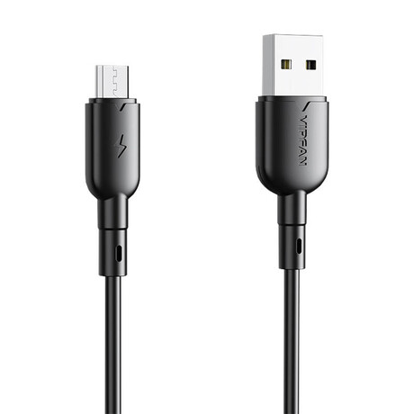 Usb to Micro usb Cable Vfan Colorful X11, 3a, 1m (Black)