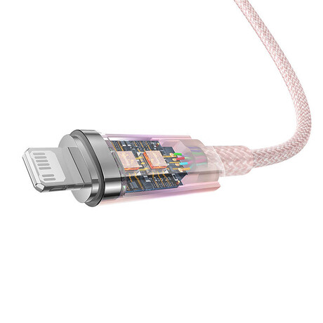 Baseus Καλώδιο usb-a σε Lightning Explorer Series, 20w, 2m (Ροζ)