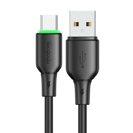 Usb to usb-c Cable Mcdodo ca-4751 With led Light 1.2m (Black)