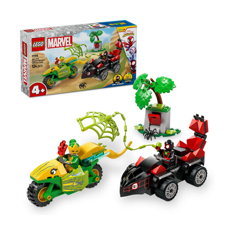 Lego® Marvel: Spidey and his Amazing Friends Spin and Electro Dinosaur Vehicle Chase (11198)