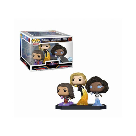 Funko Pop! Moment: the Marvels - ms. Marvel / Captain Marvel / Photon (Special Edition) #1258 Bobble-Head Vinyl Figures