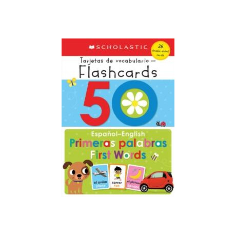 50 Spanish-English First Words: Scholastic Early Learners (Flashcards)