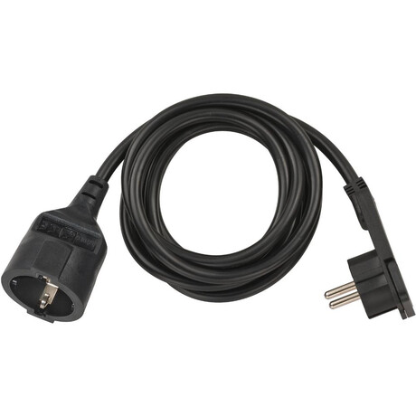 Brennenstuhl Καλώδιο Προέκτασης με Επίπεδο φις 2m/ H05vv-f/ 3g1,5 Black (1168980020) (Bnn1168980020)