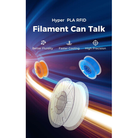 Creality Hyper PLA RFID Purple - Fast Printing Filament with CFS tag 1kg 1.75 (3301010460)
