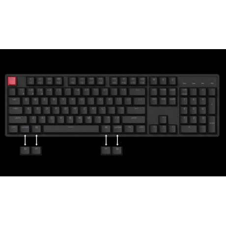 Keychron K10 V2 (K10X-B1) QMK Wireless Mechanical Keyboard Red Switch RGB 100% US Layout