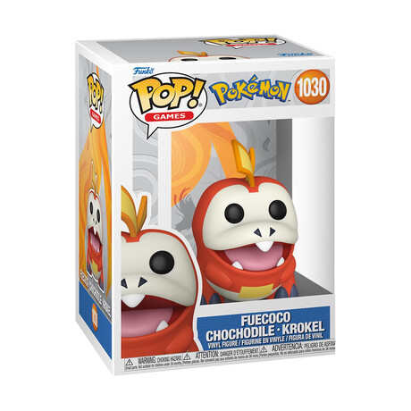Funko Pop! Games: Pokemon - Fuecoco Chochodile Krokel #1030 Vinyl Figure