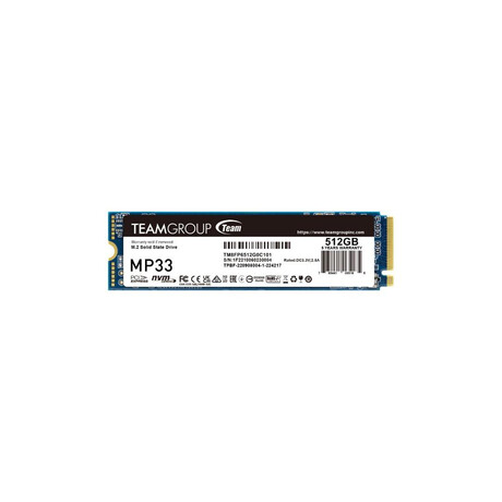 Teamgroup Δίσκος ssd 512gb Mp33 Pcie m.2 Pcie 3.0 x4 Nvme (Tm8fp6512g0c101) (Tegtm8fp6512g0c101)